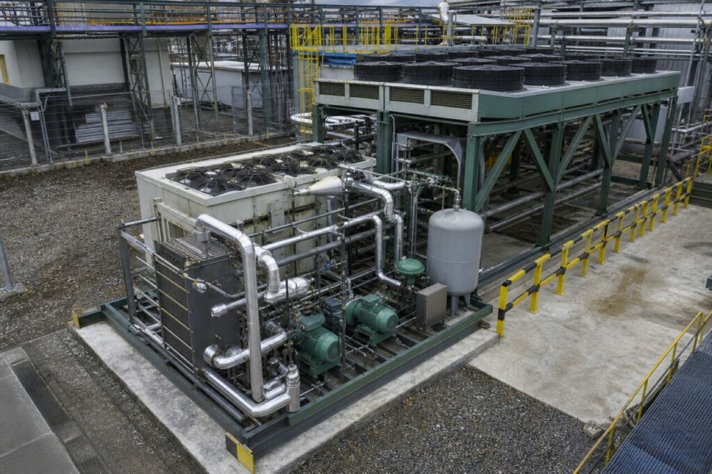 Batteries d’aéroréfrigérants évacuant la chaleur du procédé