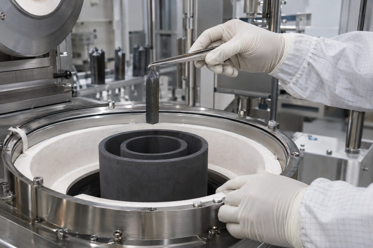 Cœur graphite — intérieur du four de transport physique en phase vapeur pour carbure de silicium
