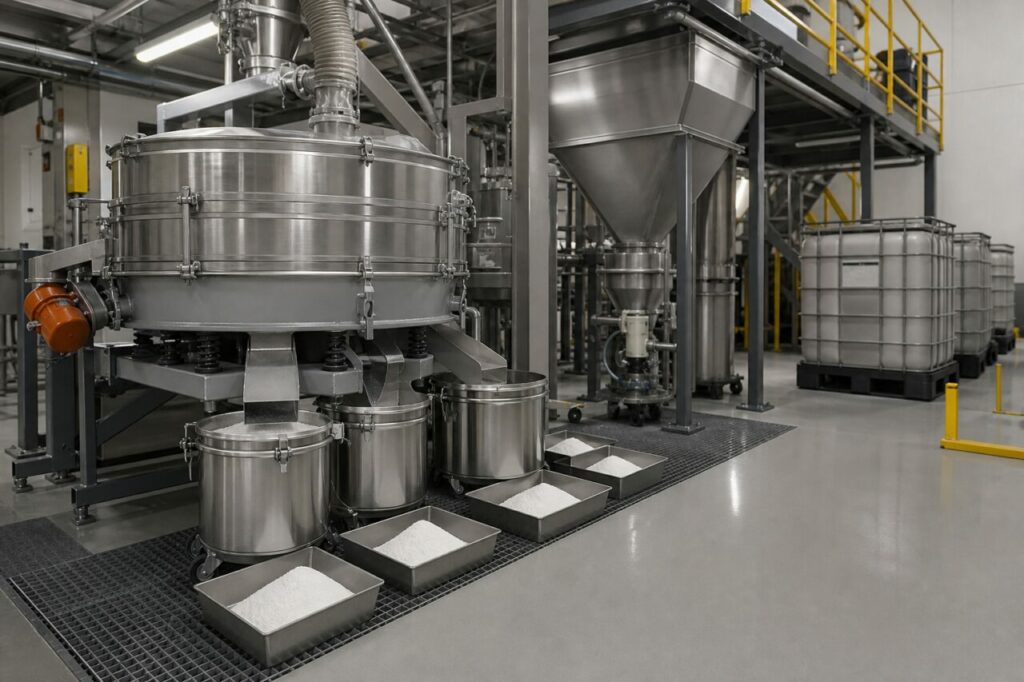 Industrielle Klassierung von Antimonpulver