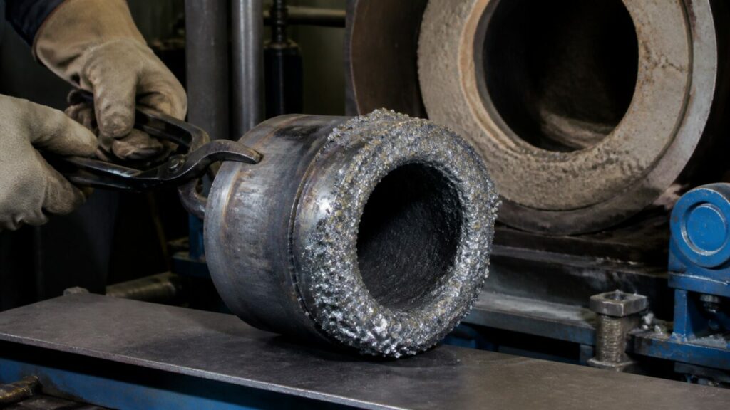 Magnesiumkondensation an einer Kühlschale