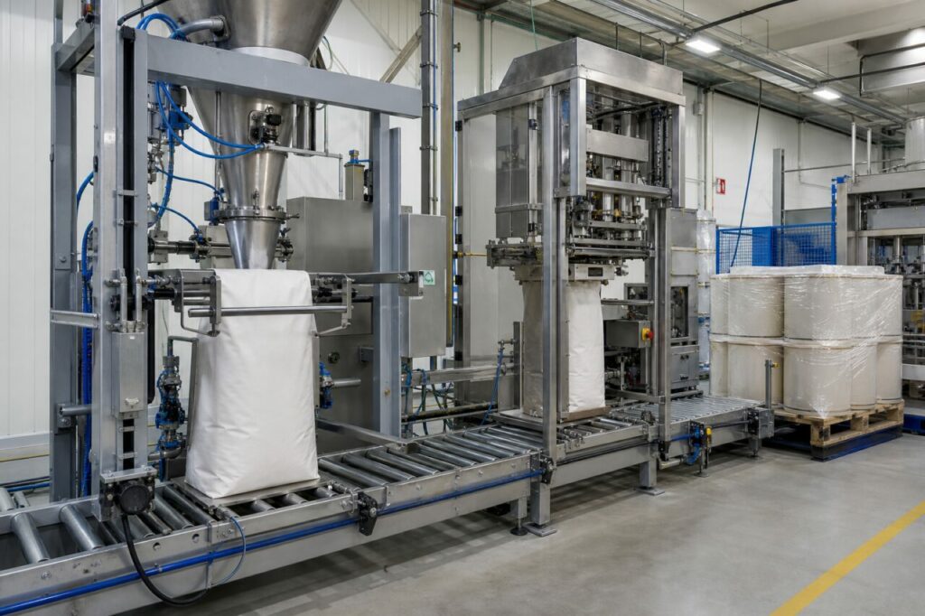 Industrielle Verpackung von PTFE-Fluorpolymer in neutralen Behältern