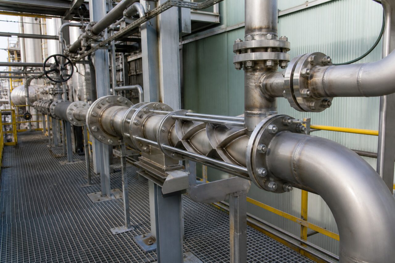Static mixer on the downstream Ostwald oxidation line