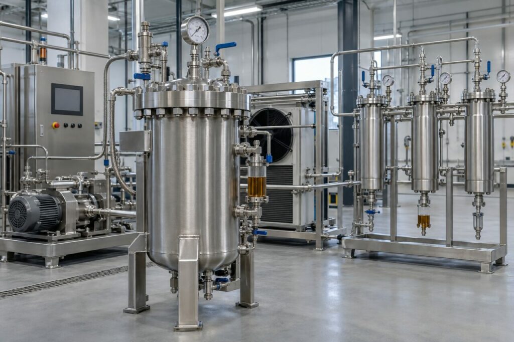 Contrôle des vannes d’une ligne d’extraction au CO2 supercritique
