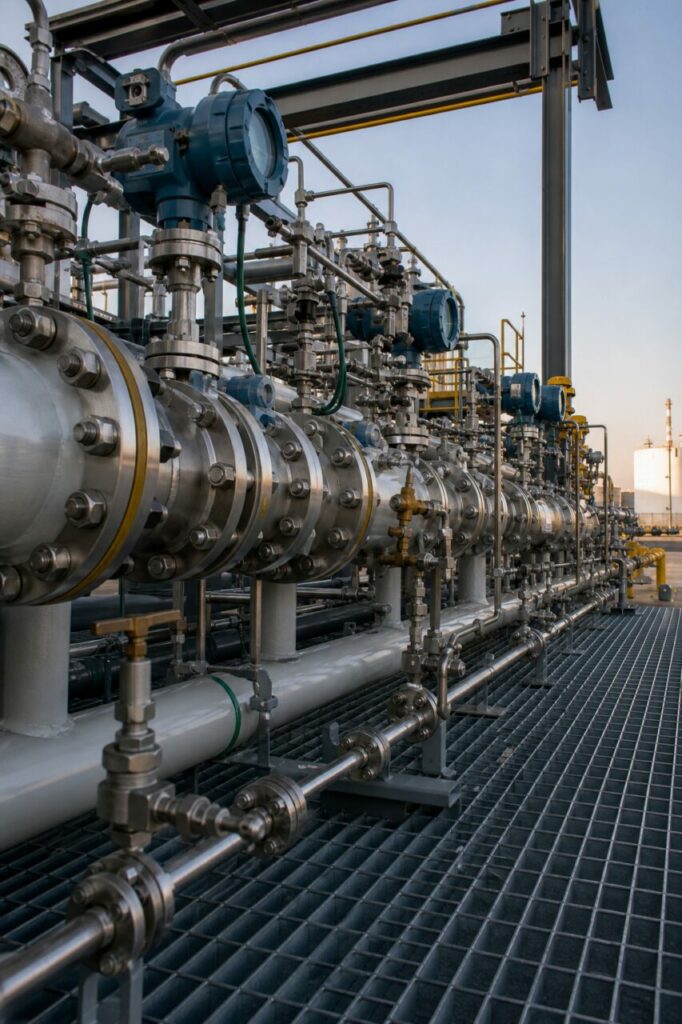 Transfer calibration loops, meters and valves
