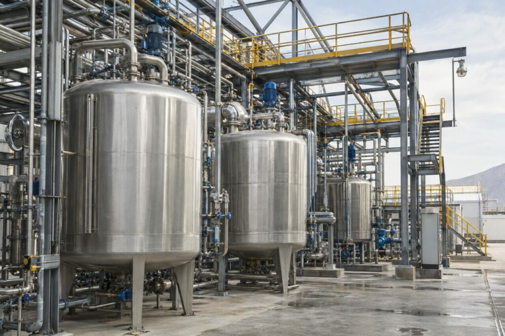 Cuves de lixiviation et de réaction en acier inoxydable pour le carbonate de lithium