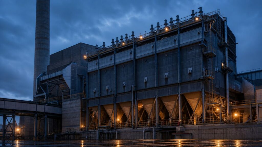 Elektrostatische stofafscheiding in de verlichte installatie