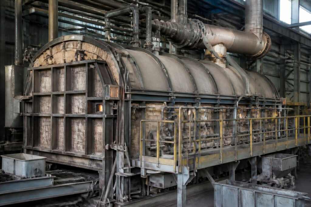 Geschlossener Industrieofen zum Rösten und Oxidieren von Antimon