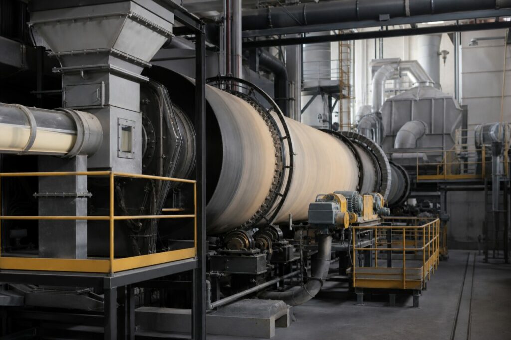 Kalzinierung stabilisierten Zirkonoxidpulvers im Drehrohrofen