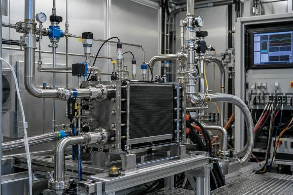 Banc d’essai hydrogène pour un stack de pile à combustible PEM