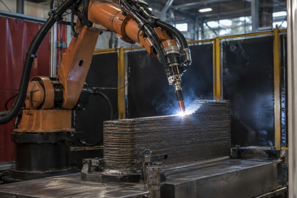 Bras robotisé pour fabrication additive arc-fil WAAM