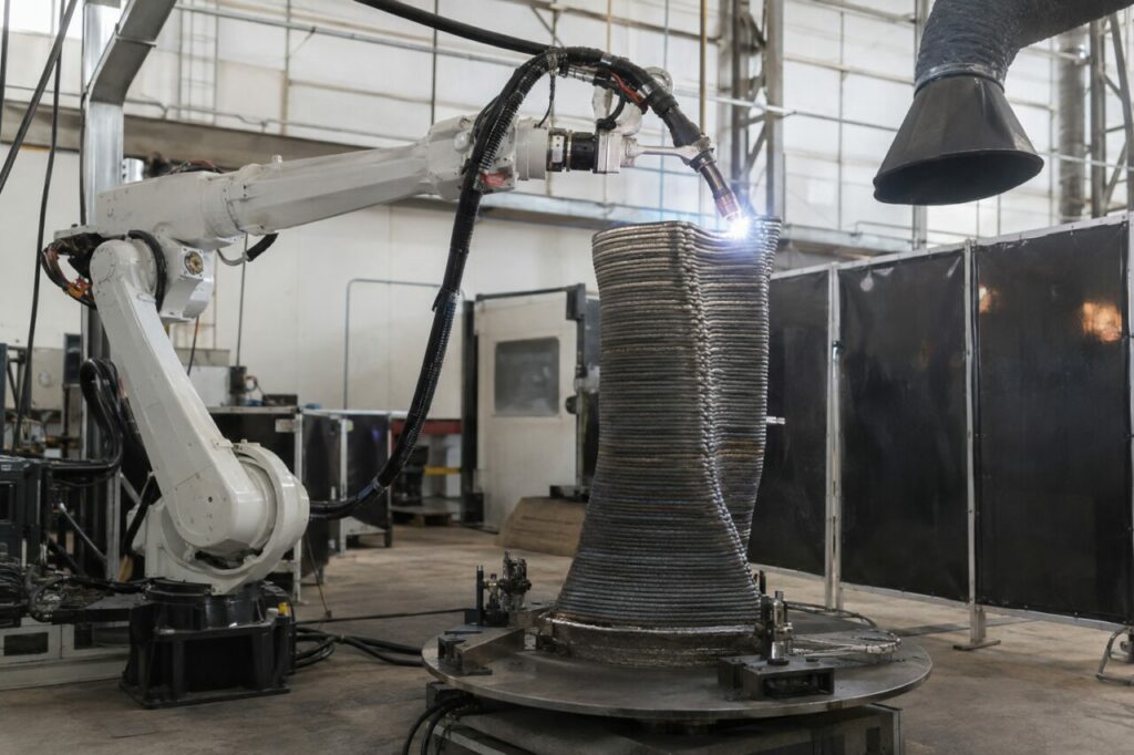 Cabine protégée pour fabrication additive métallique arc-fil WAAM
