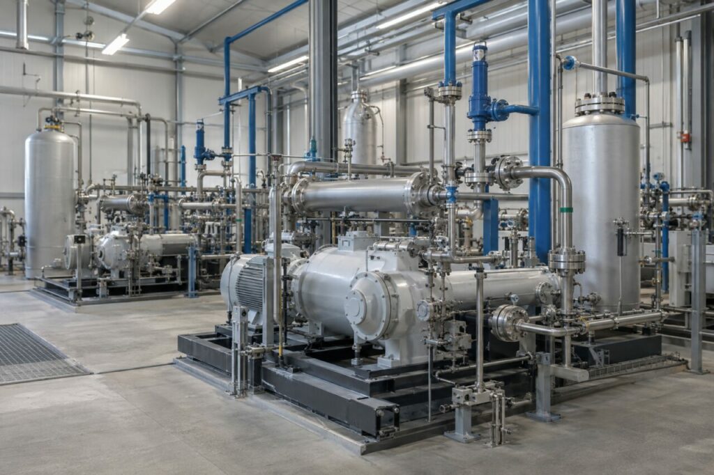 Unités de compression d’hydrogène avec refroidissement et vannes