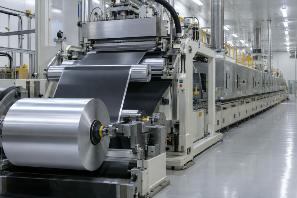 Séchage contrôlé d’une couche de cathode lithium-ion sur aluminium