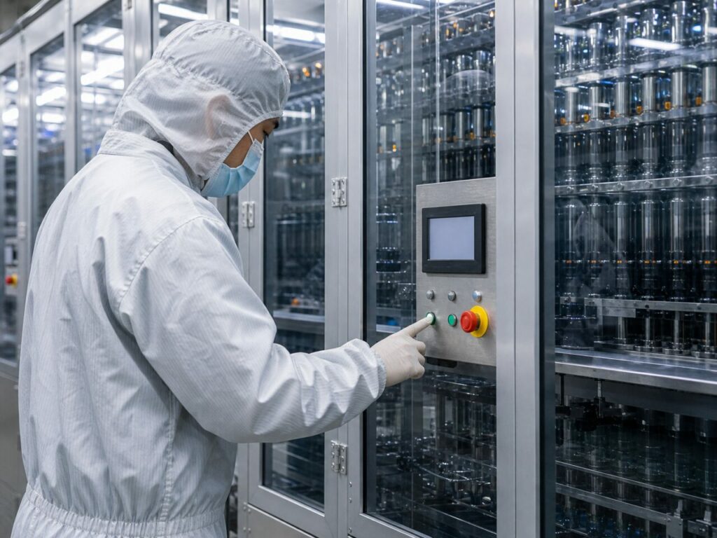 cellules cylindriques et équipements d’une usine de batteries — Production électrochimique