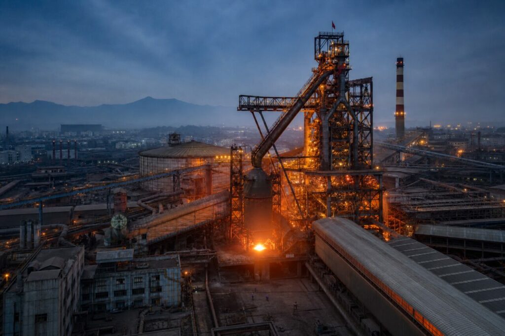 Altoforno domina gli impianti della siderurgia integrata