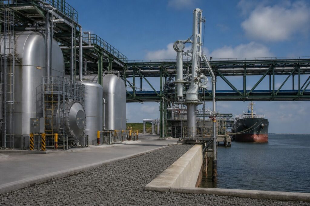 Bras de chargement maritime pour transfert d’hydrogène