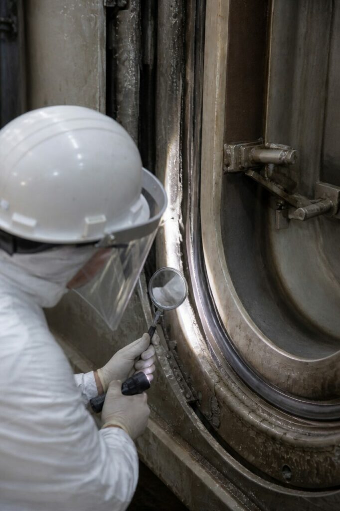 Locking parts around the peripheral seal