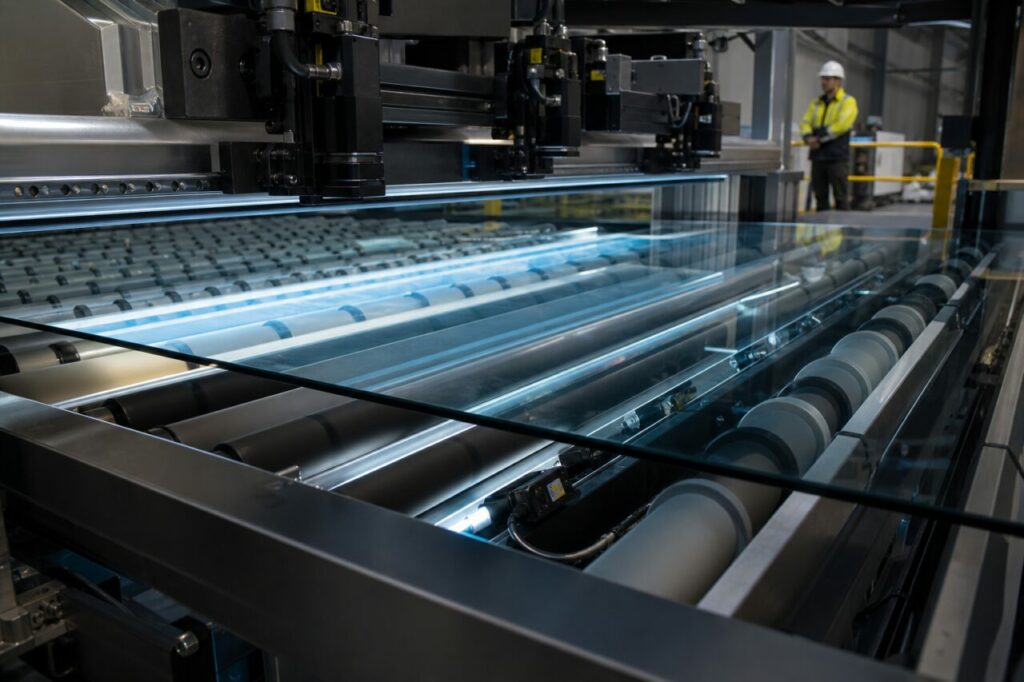 Inspection optique en ligne d’une feuille de verre float extra-clair
