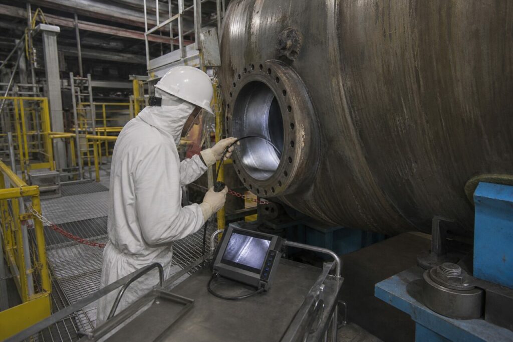 Inspection equipment in the internal access area