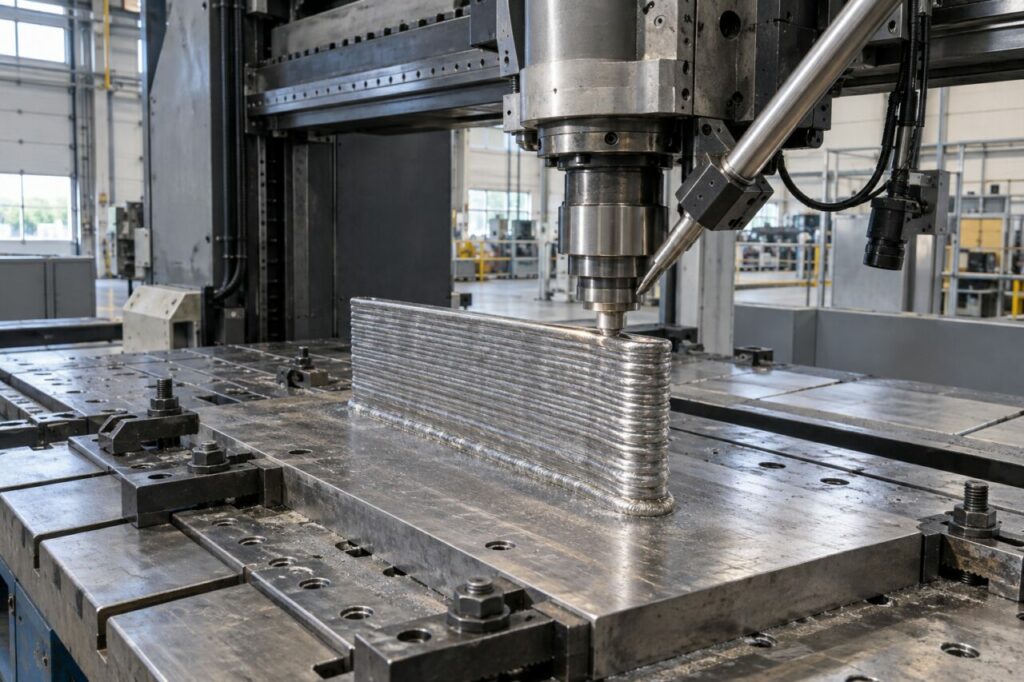 Nervure dressée fabriquée par friction-malaxage
