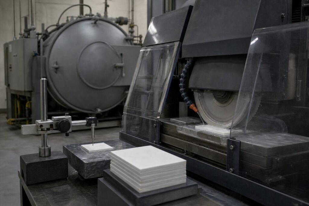 Sintern und Maßfinish von Aluminiumnitridplatten