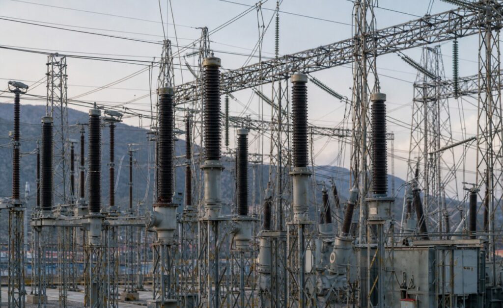 Ligações isoladas — transformador de uma subestação elétrica exterior