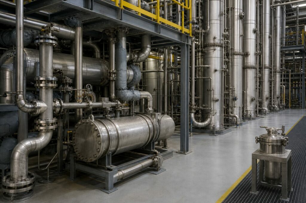 purification de l’alimentation trioxane dans une unité industrielle de polyoxyméthylène