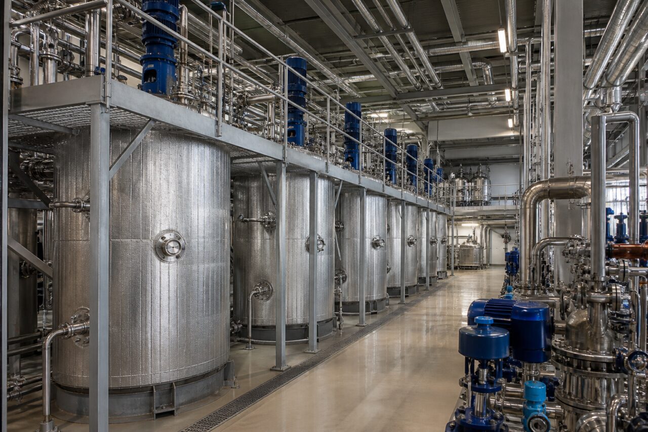 Industrial epoxy resin polymerization reactors in stainless vessels