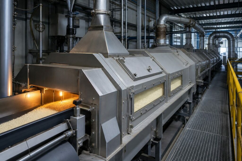 Linea inox carenata con contenuto bianco visibile