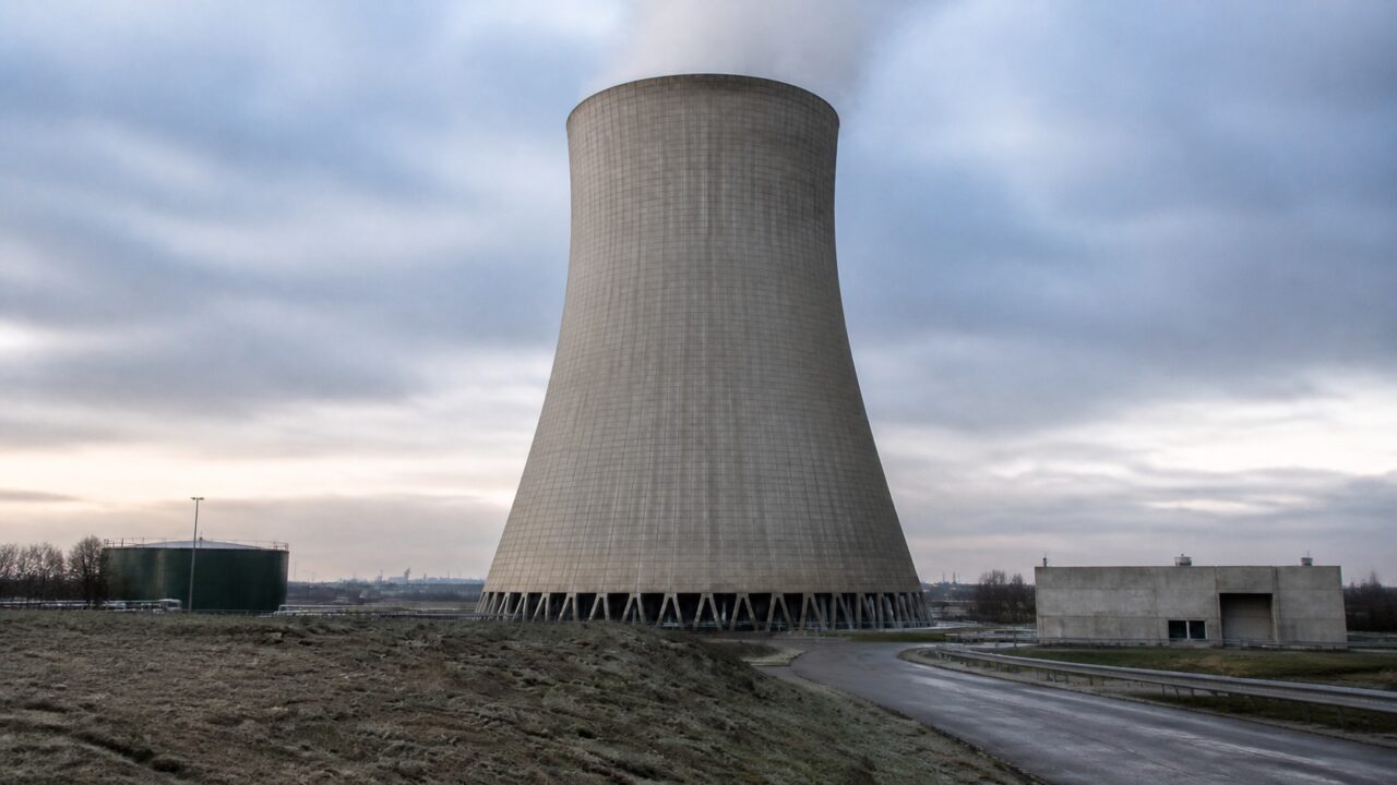 Naturzug unterstützt die Kühlung im hyperbolischen Kühlturm