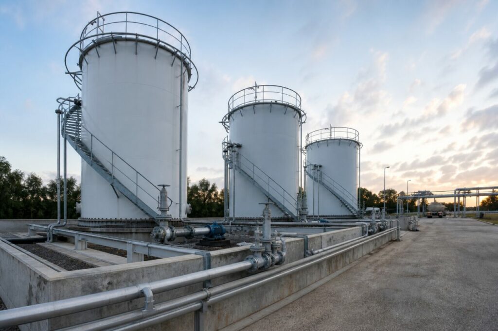 Eigene Tanks zur Lagerung von Wasserstoffperoxid