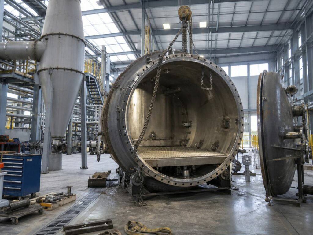 Skid de réacteur à lit fluidisé pour séchage de particules inertes