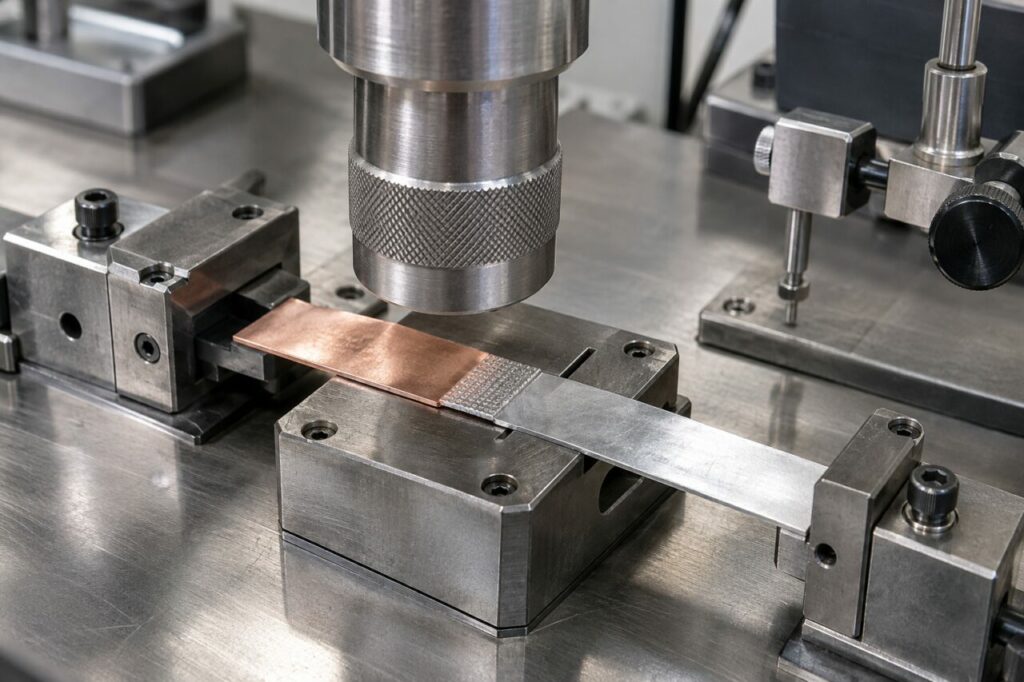 Sonotrode industrielle joint cuivre aluminium massif