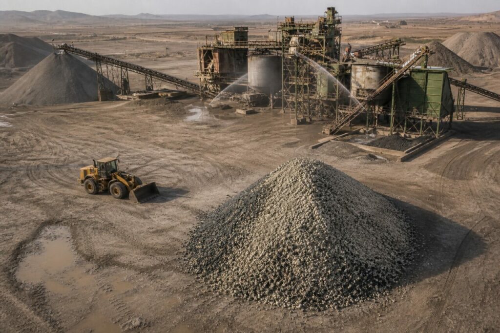 Minerale kleurnuances in de bastnäsietvoorraad