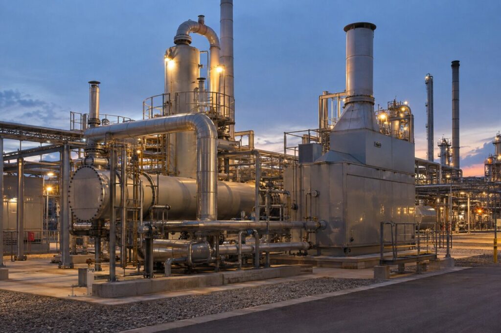 Craquage d’ammoniac en usine — skid catalytique pour production d’hydrogène
