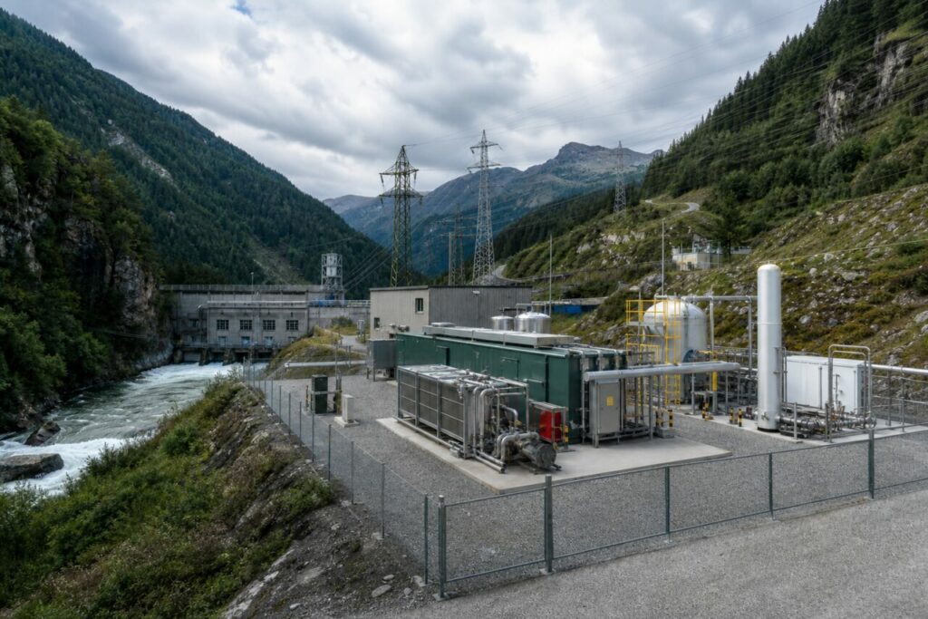 Elettrolizzatore alimentato dall’impianto idroelettrico della valle